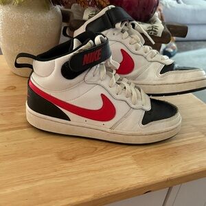 Nike Kids' White and Red Sneakers